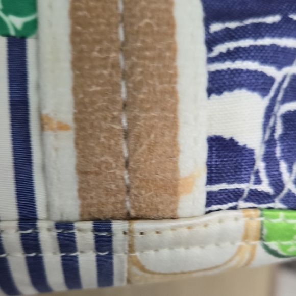 * SALE PRICE Coach VINTAGE Hampton Multicolor Patchwork Tote " No Hang Tag" - Picture 10 of 16